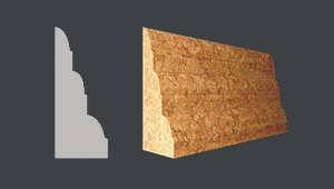 Пробковый погонаж С 105 Плинтус 915*45*18