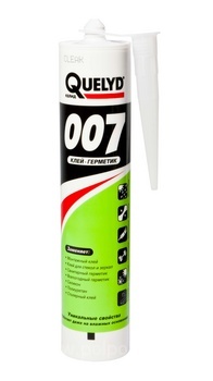Клей-герметик 007 Crystal Clear QUELYD 290 мл прозрачный