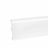 Плинтус ПВХ IDEA 80 глянцевый белый