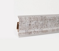 Плинтус металлизированный пластиковый  Korner Metallic Collection античное серебро (antique silver)