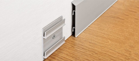 Плинтус алюминиевый анодированный PKISPAA 70 PROGRESS PROFILES