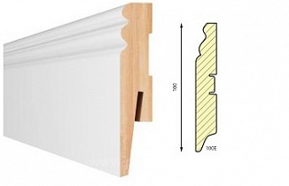 Плинтус MDF под покраску Aberhof  ART 1002
