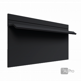 Скрытый Плинтус AlPro13 - 323 черный RAL9005 МУАР 2,7 м. Скрытый Плинтус AlPro13 - 323 черный RAL9005 МУАР 2,7 м.