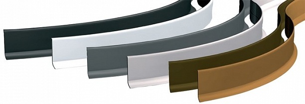 Плинтус радиусный гибкий эластичный  ПВХ Progress Plast BTPVGC 60 светло-серый 