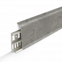 Плинтус пластиковый Идеал ДЕКОНИКА 70 Лофт светло-серый 547 Плинтус пластиковый Идеал ДЕКОНИКА 70 Лофт светло-серый 547