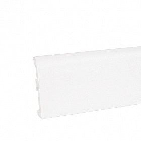 Плинтус ПВХ IDEA 80 белый матовый