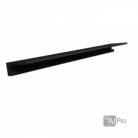 Щелевой плинтус AlPro13-7067 алюминиевый RAL 9005 Черный  2,7 м