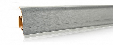 Плинтус метализированный пластиковый  Korner Metallic Collection алюминий (aluminium)