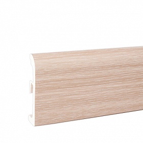 Плинтус ПВХ Ultima 80 ясень сибирский 018
