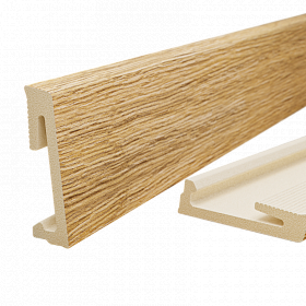 Напольный плинтус SALAG Alpha AP6141 KP Mint Oak (Дуб мятный) 60 мм.