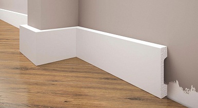 Плинтус полистирол Cezar Elegance LPC23 белый