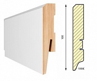 Плинтус MDF под покраску Aberhof  ART 1001